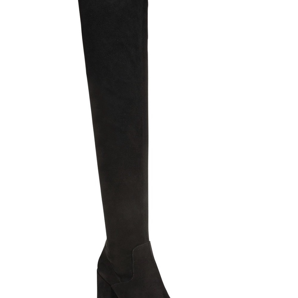 Women's Bar iii Gabrie Black Over-the-Knee Suede Boot